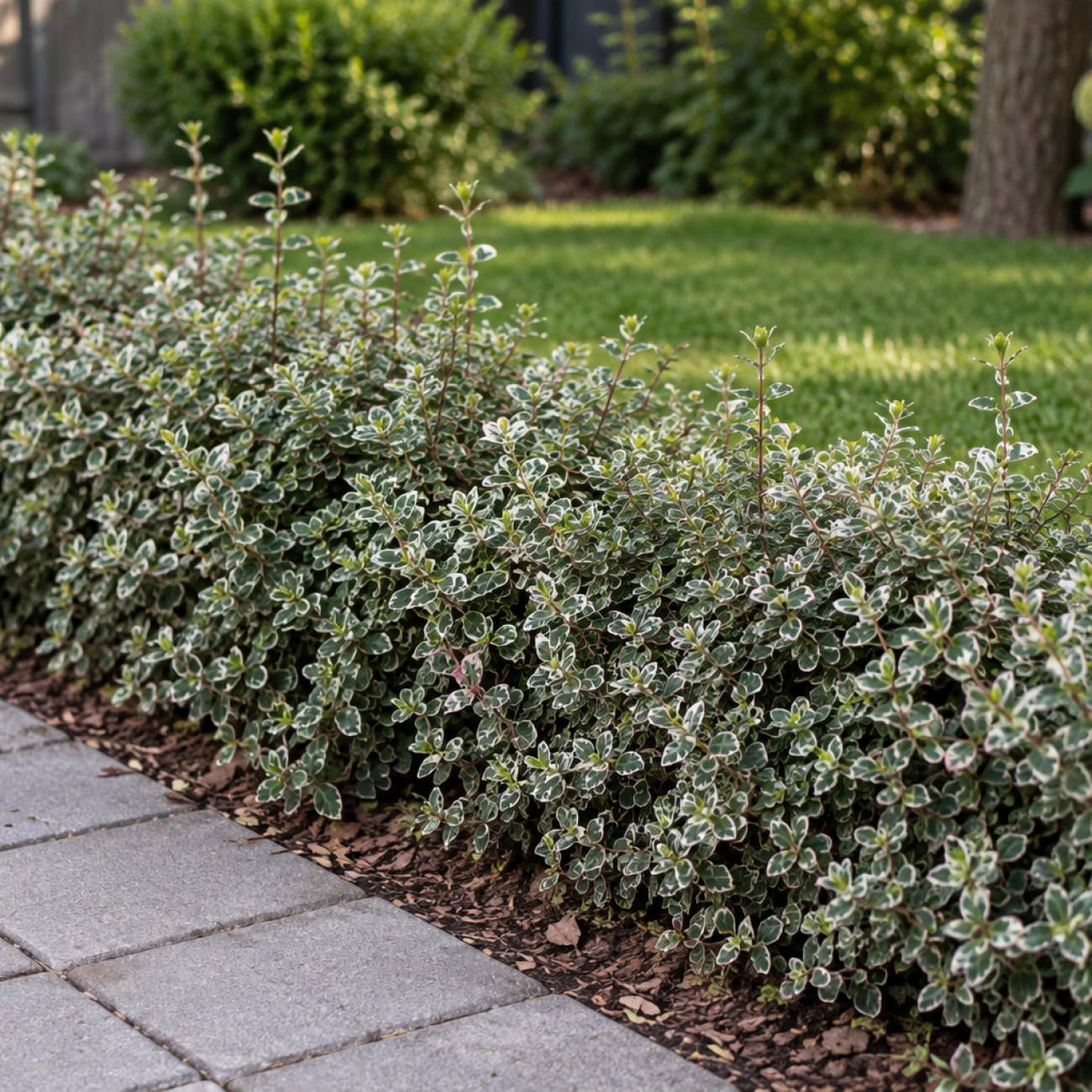 Obrázok Bršlen Fortuneov (Euonymus fortunei) ´SILVER QUEEN´ - výška 10-15 cm, kont. C2L